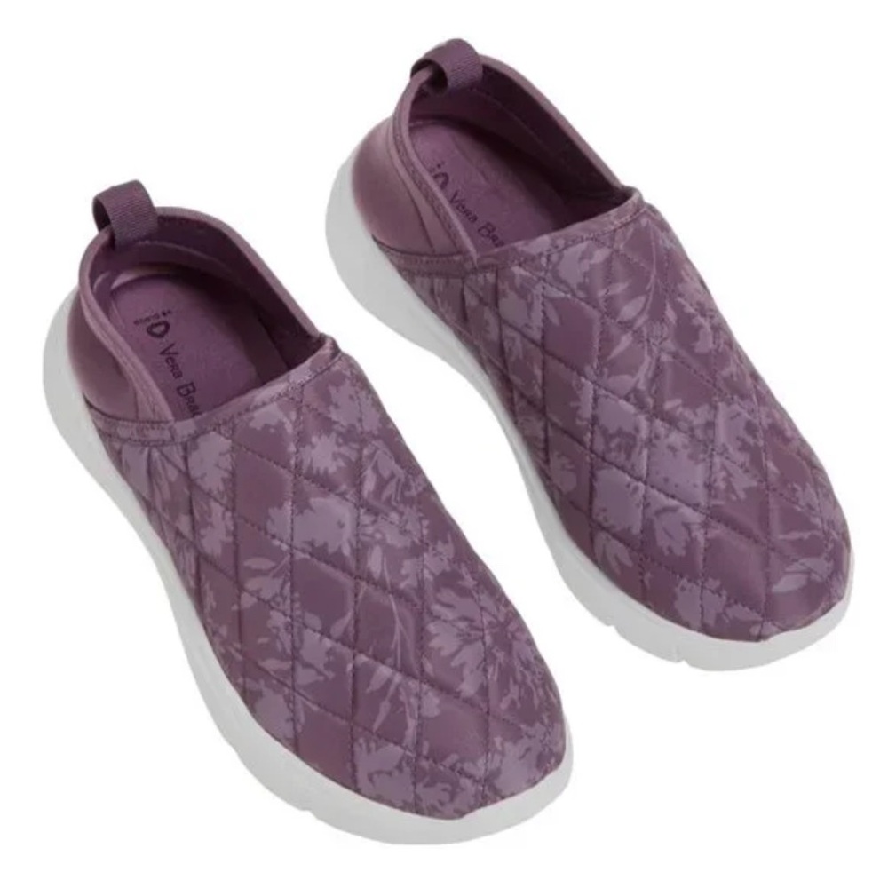 VB CLOUD by VERA BRADLEY Purple Convertible Slip-On Shoe Women’s 10 Floral